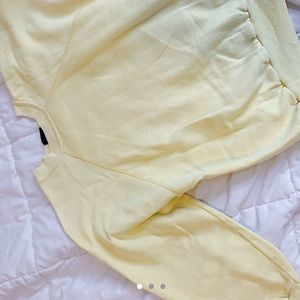Pastel yellow sweatshirt